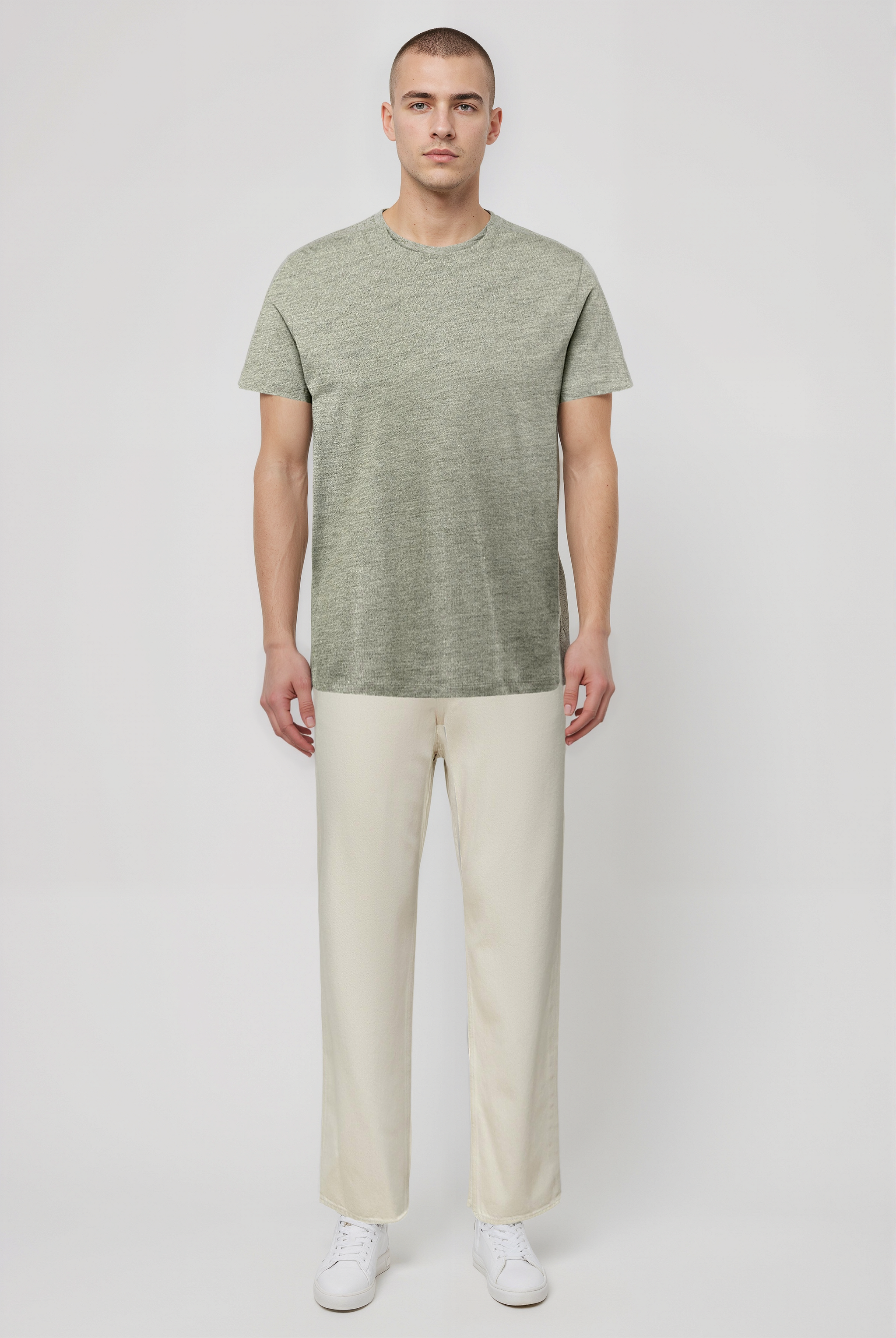 Gri Bisiklet Yaka Kısa Kollu Erkek T-Shirt WILLIAM - T-Shirt - Westmark London EU(TR) Store Organik Pamuklu Sürdürülebilir Moda