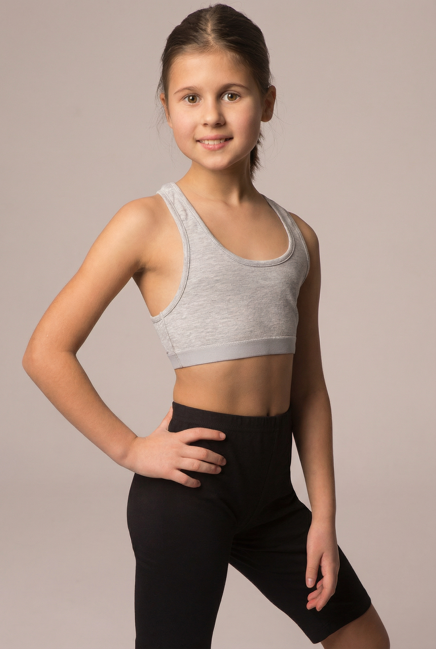 3'lü Siyah, Beyaz, Gri Pamuk / Elastan Kız Çocuk Bustiyer Set LCJULIA - Underwear - Westmark London EU(TR) Store Organik Pamuklu Sürdürülebilir Moda