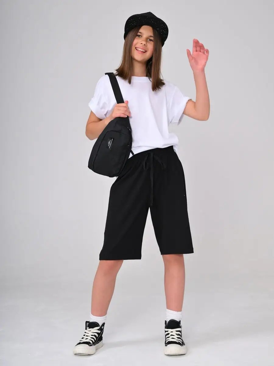 Siyah Pamuk Unisex Çocuk Şort LCLEO - Short - Westmark London EU(TR) Store Organik Pamuklu Sürdürülebilir Moda