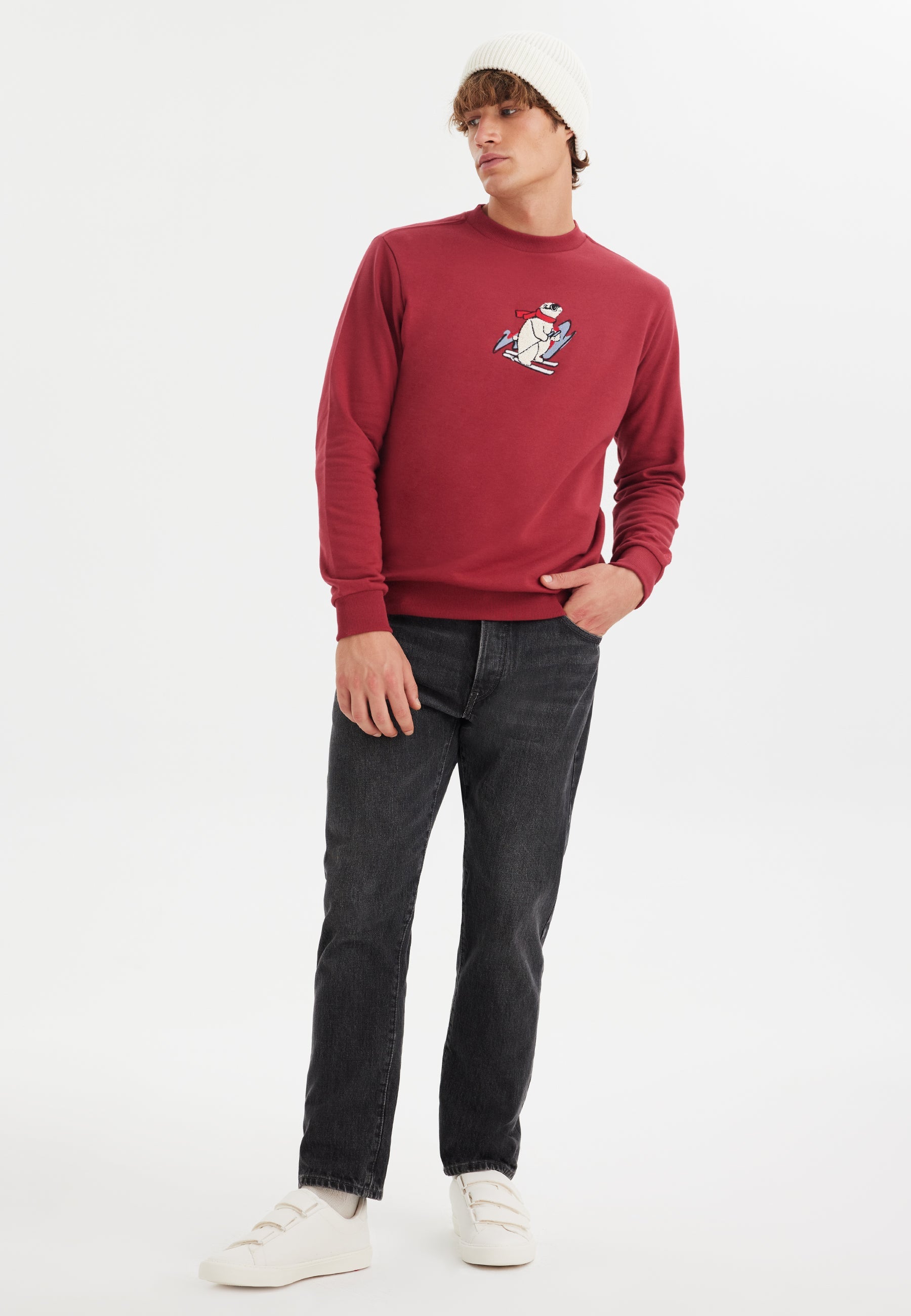 Beyaz Örme Unisex Bere WMHENRY - Hat - Westmark London EU(TR) Store Organik Pamuklu Sürdürülebilir Moda