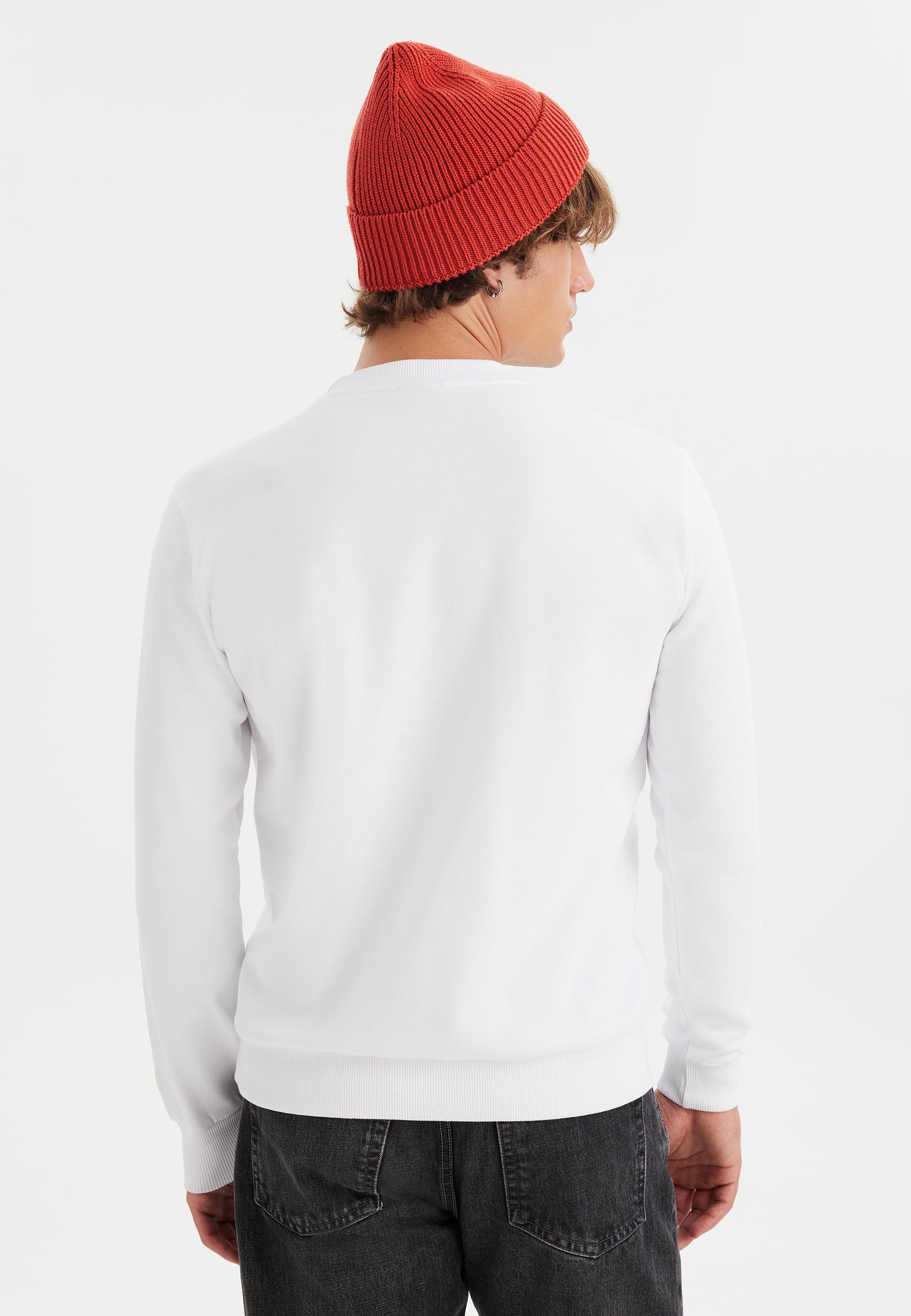 Beyaz Baskılı Bisiklet Yaka Pamuklu Regular Fit Erkek Sweatshirt WMLONDON DIVERSITY - Sweatshirt - Westmark London EU(TR) Store Organik Pamuklu Sürdürülebilir Moda