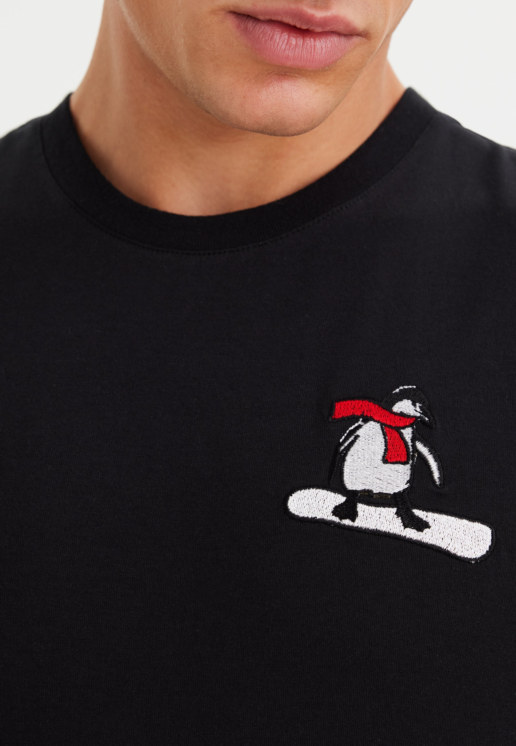 Siyah Baskılı Bisiklet Yaka Pamuklu Erkek T-Shirt WMCARTOON BOARD - T-Shirt - Westmark London EU(TR) Store Organik Pamuklu Sürdürülebilir Moda