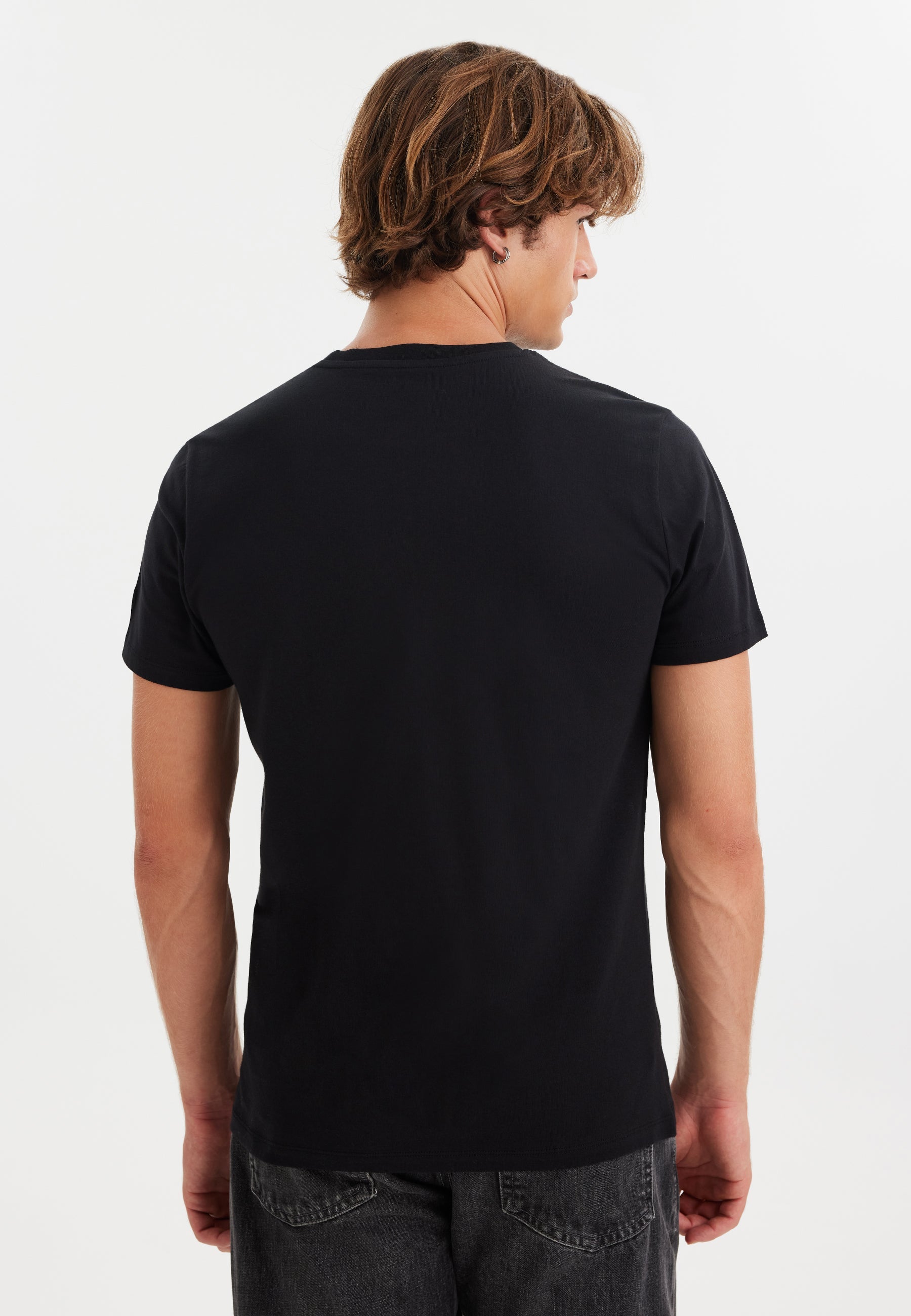 Siyah Baskılı Bisiklet Yaka Pamuklu Erkek T-Shirt WMCARTOON BOARD - T-Shirt - Westmark London EU(TR) Store Organik Pamuklu Sürdürülebilir Moda