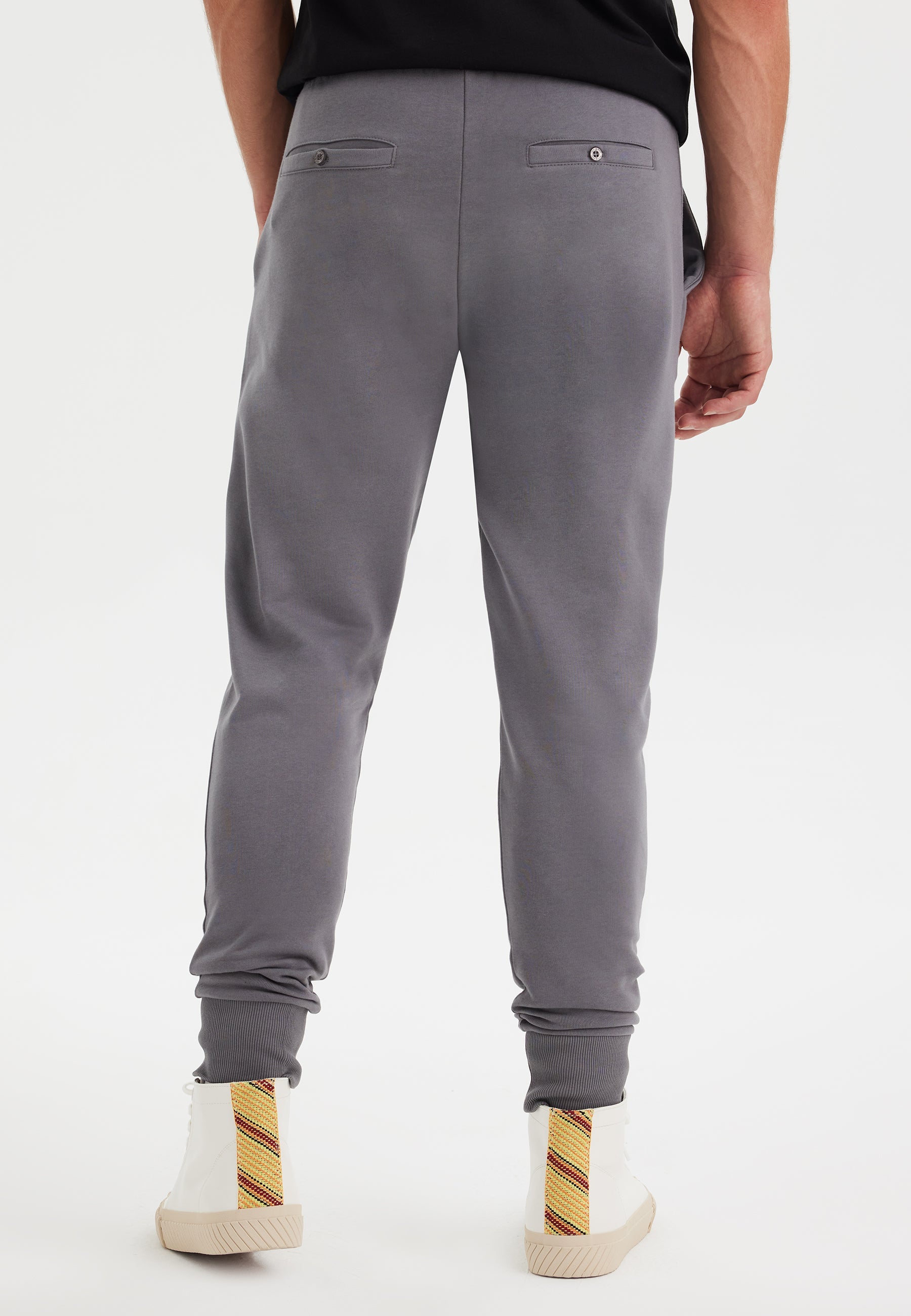 Gri Cepli Pamuklu Lastikli Paça Regular Fit Erkek Eşofman Altı CORE JOGGER - Sweatpant - Westmark London EU(TR) Store Organik Pamuklu Sürdürülebilir Moda