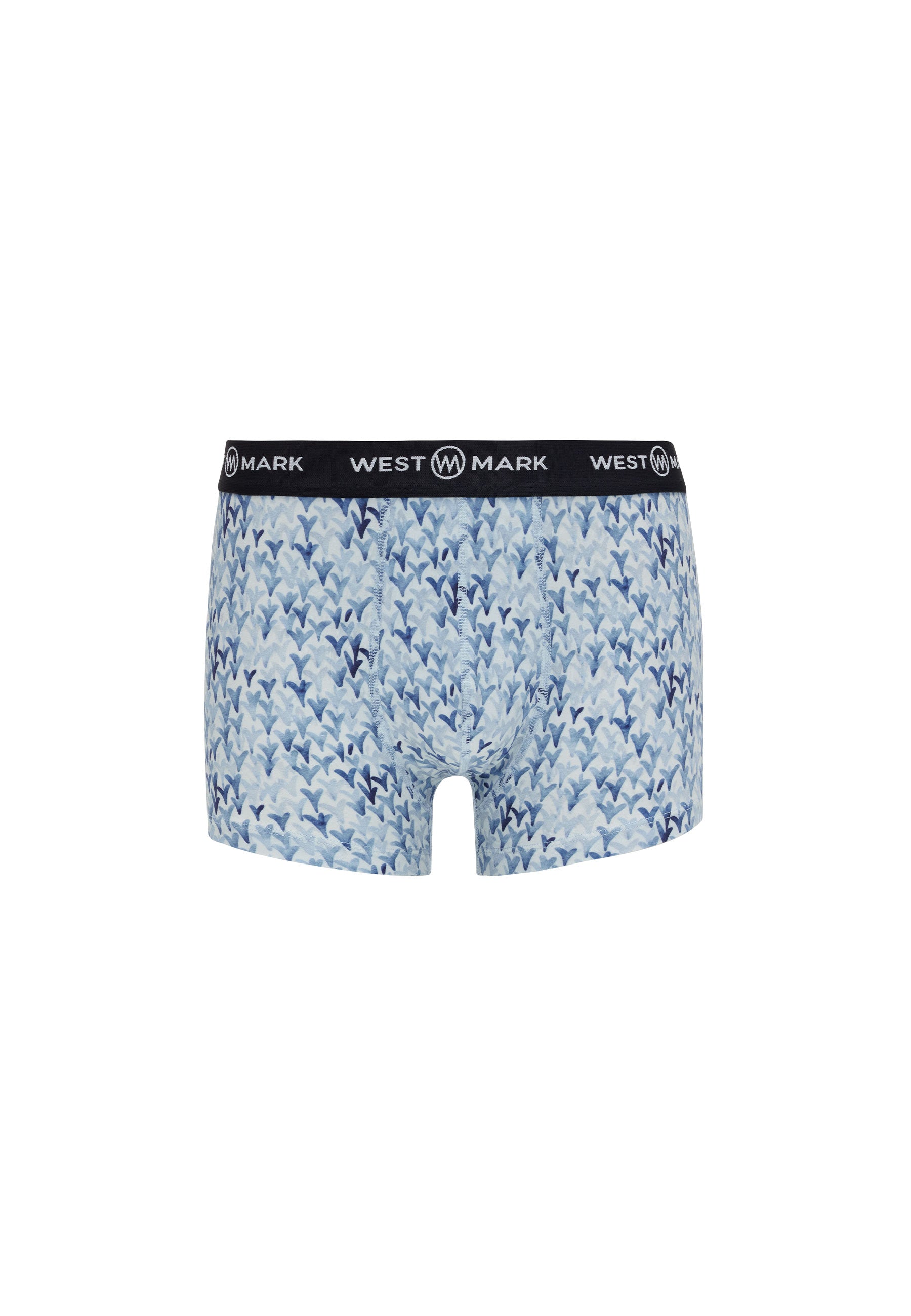 3'lü Açık Mavi Beyaz Desenli Erkek Boxer Seti OSCAR WMABSTRACT - Underwear - Westmark London EU(TR) Store Organik Pamuklu Sürdürülebilir Moda