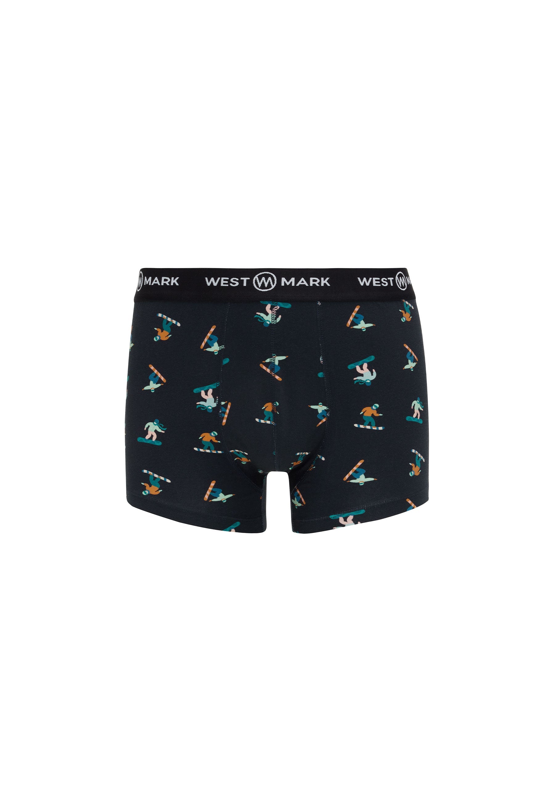 3'lü Mavi Gri Desenli Erkek Boxer Seti OSCAR WINTER ICONS - Underwear - Westmark London EU(TR) Store Organik Pamuklu Sürdürülebilir Moda