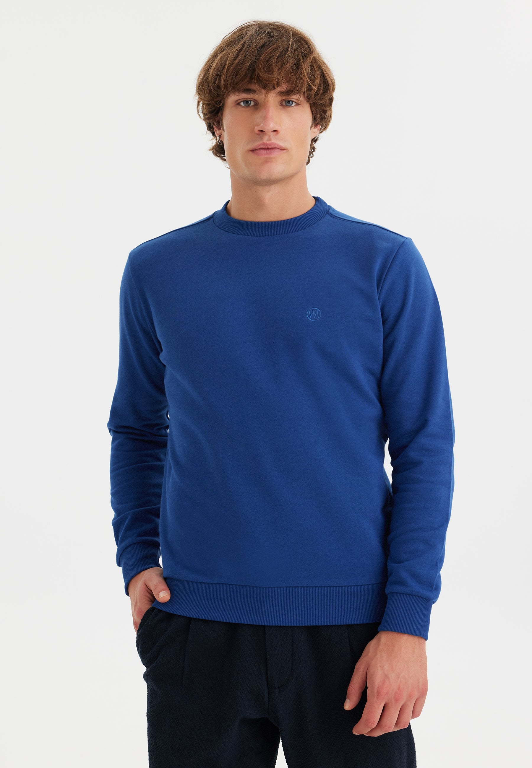 Mavi Bisiklet Yaka Pamuklu Regular Fit Erkek Sweatshirt CORE - Sweatshirt - Westmark London EU(TR) Store Organik Pamuklu Sürdürülebilir Moda