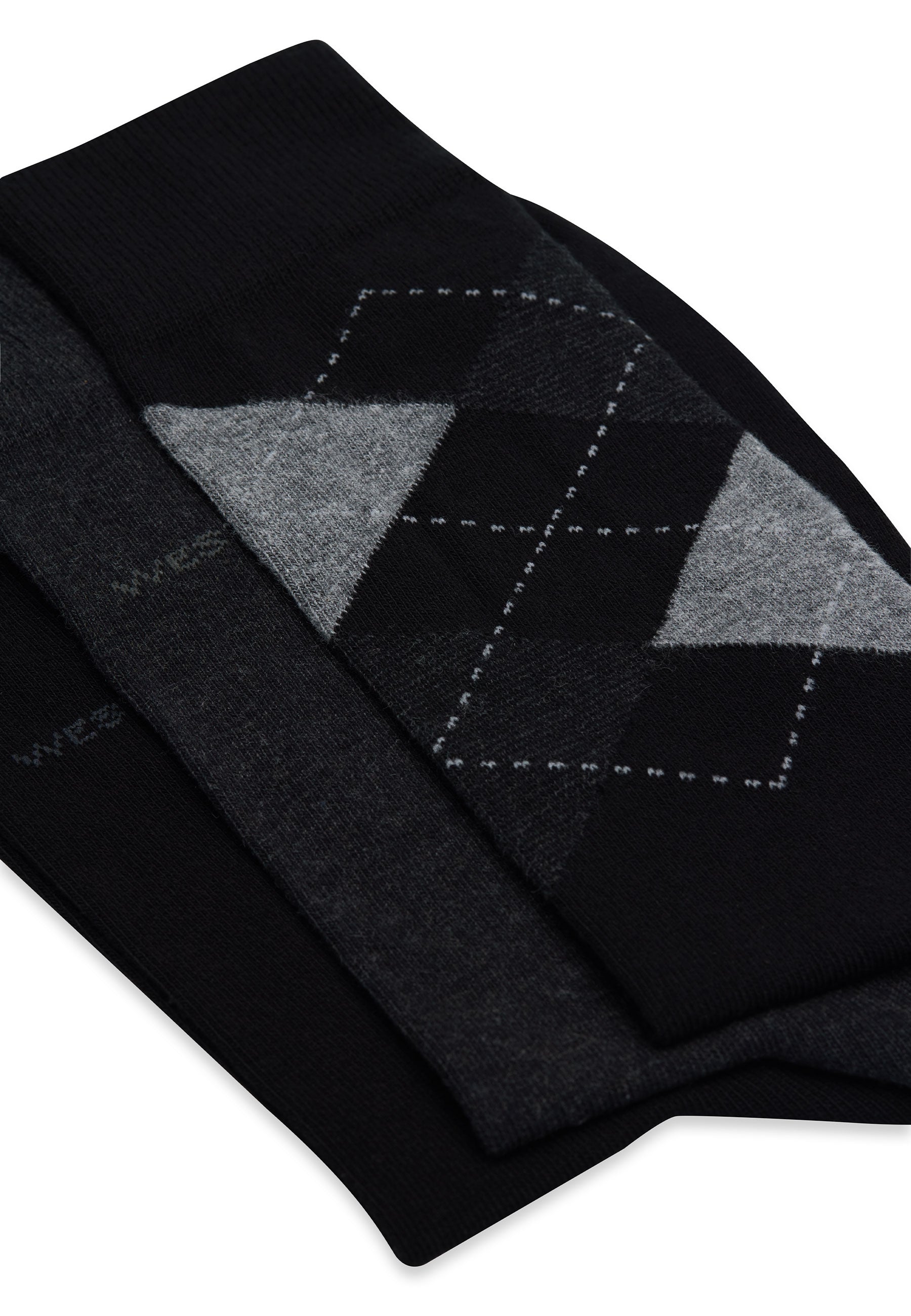 4’lü Siyah Antrasit Baklava Desenli Pamuk Karışımlı Erkek Çorap Seti ARGYLE - Socks - Westmark London EU(TR) Store Organik Pamuklu Sürdürülebilir Moda