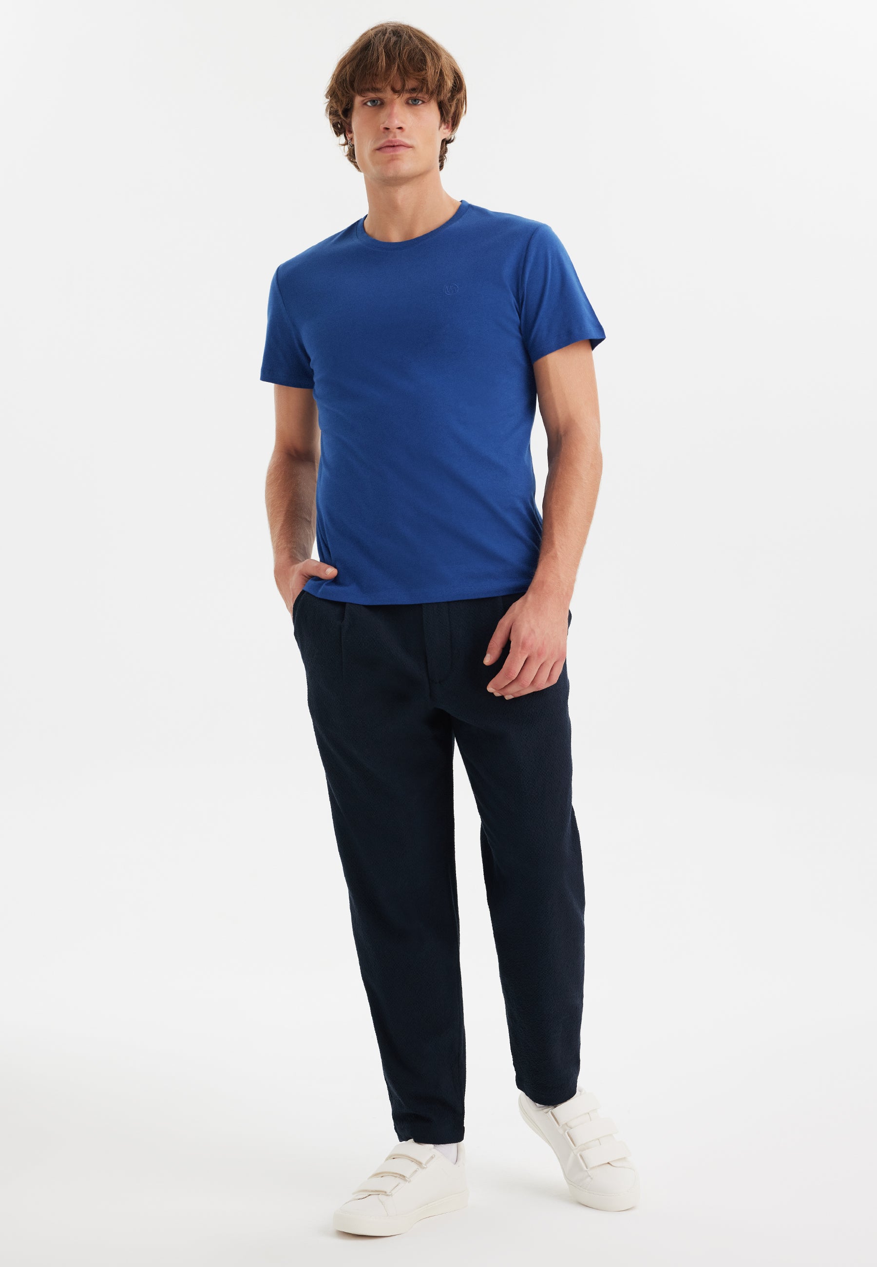 Mavi Bisiklet Yaka Pamuklu Erkek T-Shirt VITAL - T-Shirt - Westmark London EU(TR) Store Organik Pamuklu Sürdürülebilir Moda