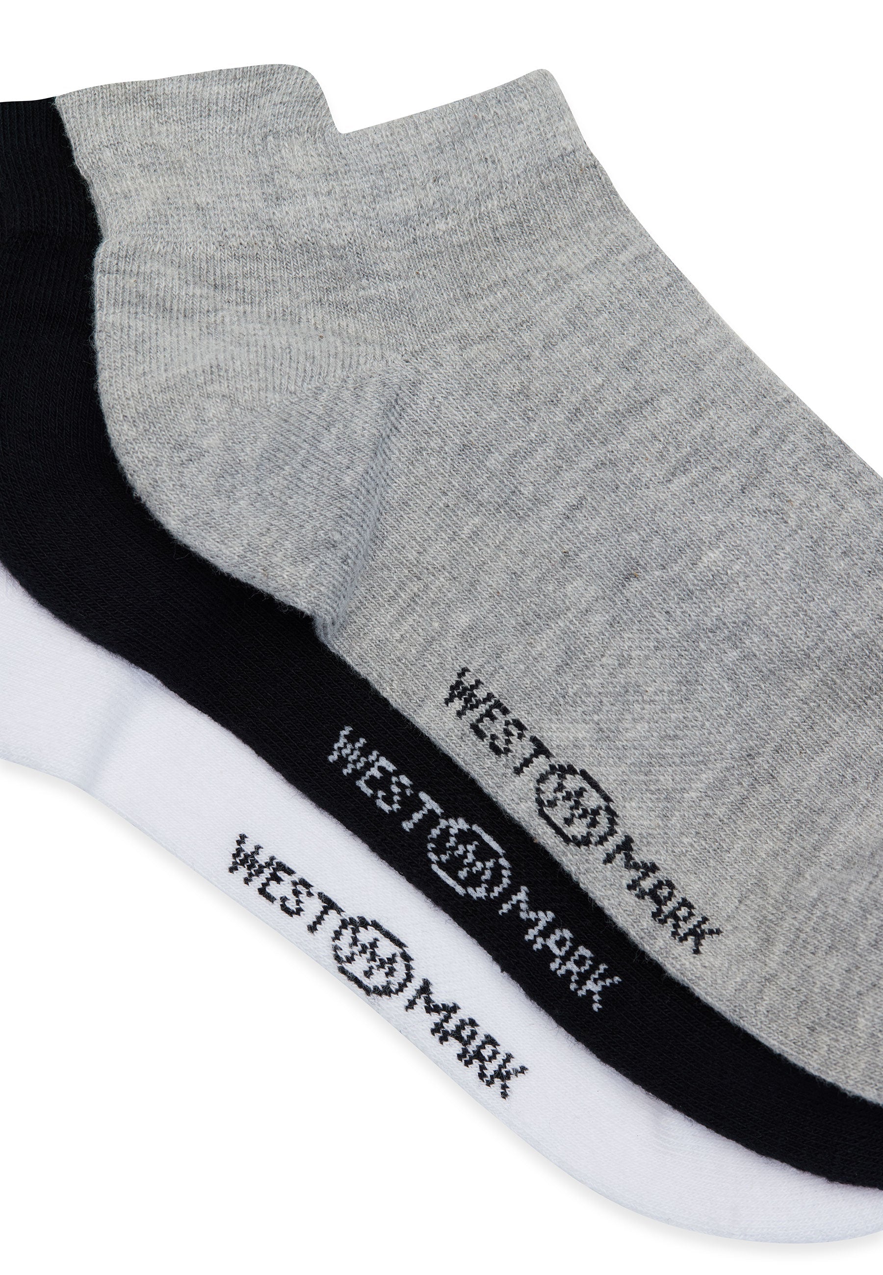 6’lı Siyah Beyaz Gri Pamuk Karışımlı Erkek Çorap Seti RUNNING - Socks - Westmark London EU(TR) Store Organik Pamuklu Sürdürülebilir Moda