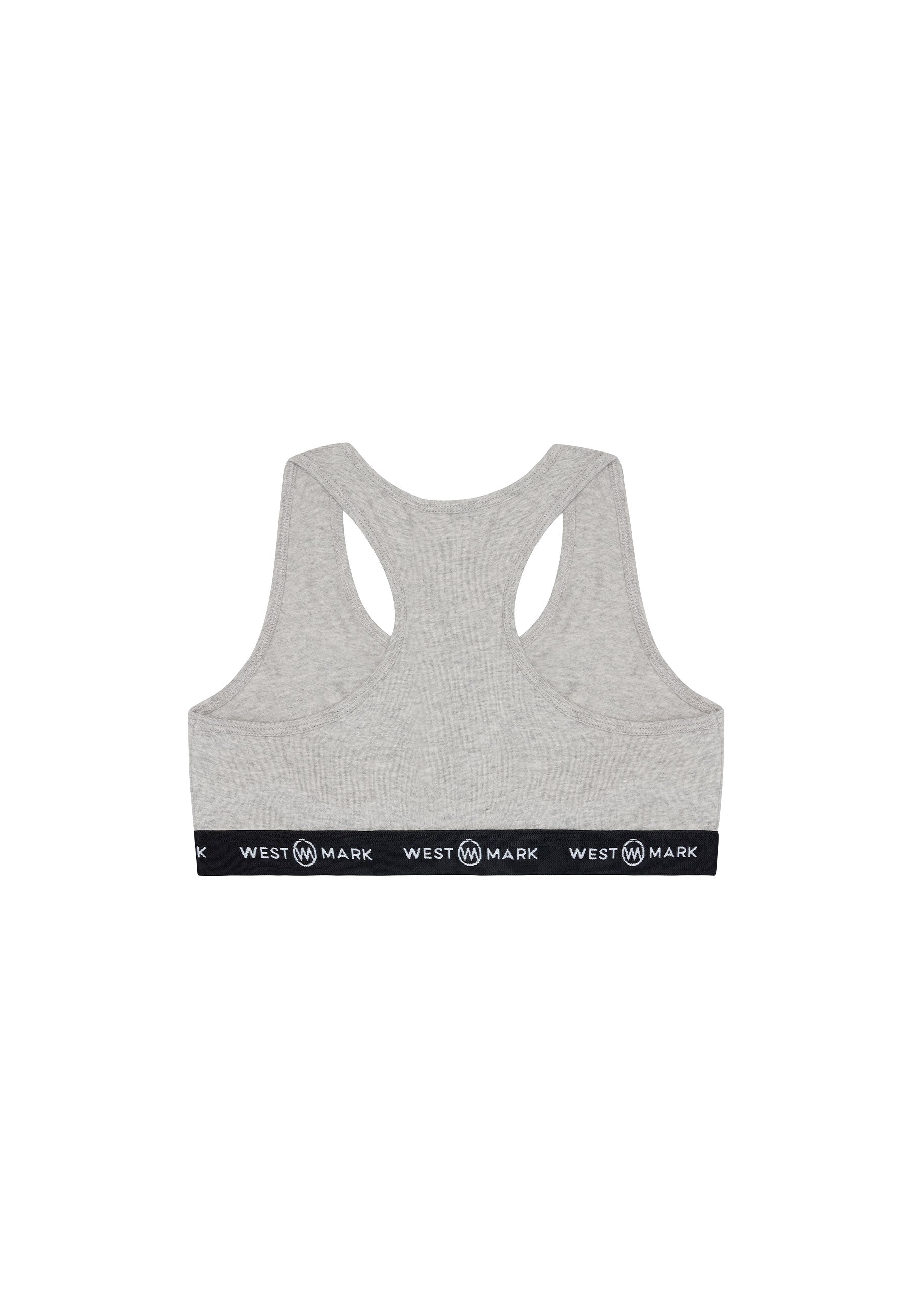 2'li Gri Beyaz Pamuklu Kız Çocuk Yarım Sütyen Büstiyer ALICE BRALETTE - Underwear - Westmark London EU(TR) Store Organik Pamuklu Sürdürülebilir Moda