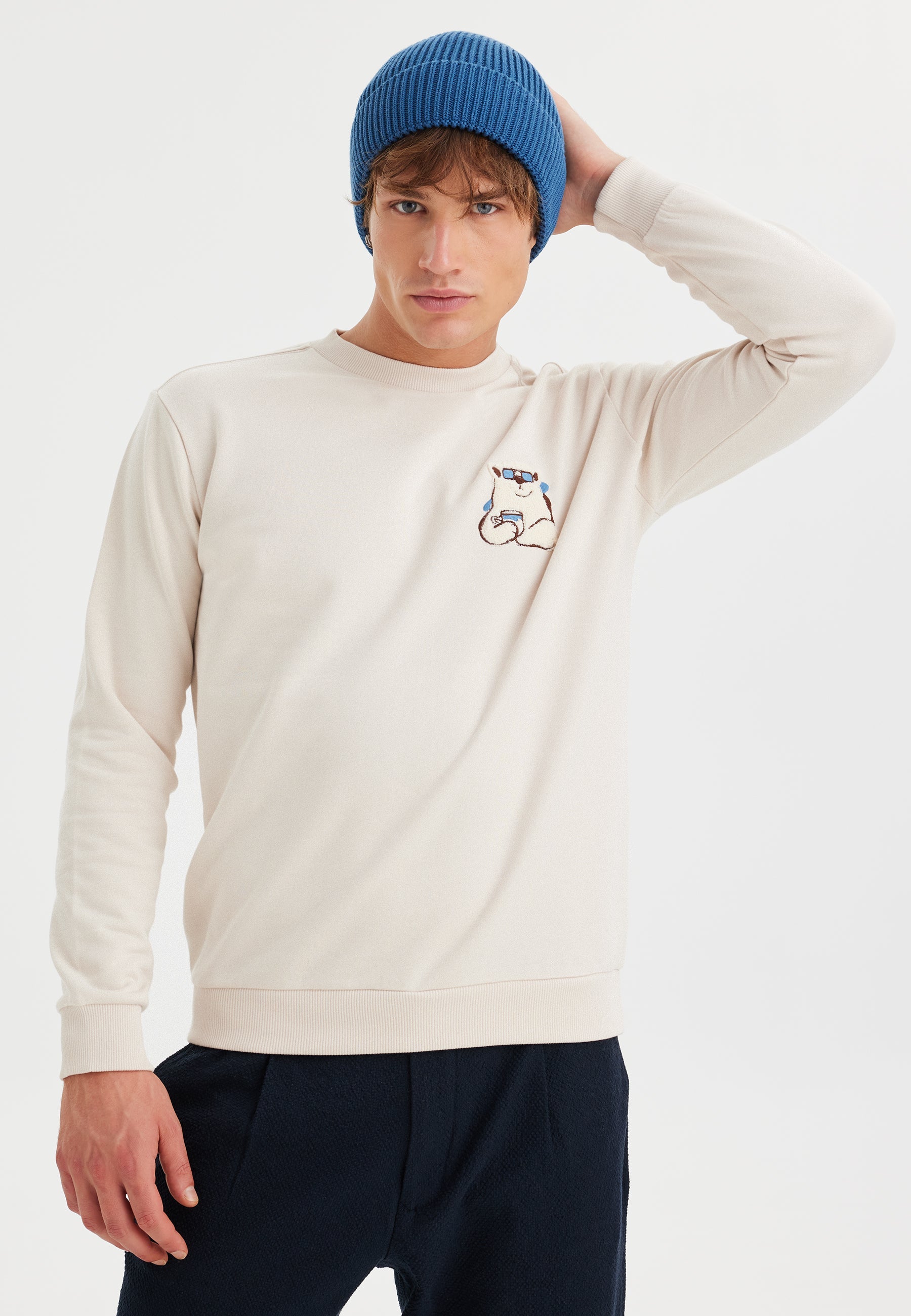 Mavi Örme Unisex Bere WMHENRY - Hat - Westmark London EU(TR) Store Organik Pamuklu Sürdürülebilir Moda
