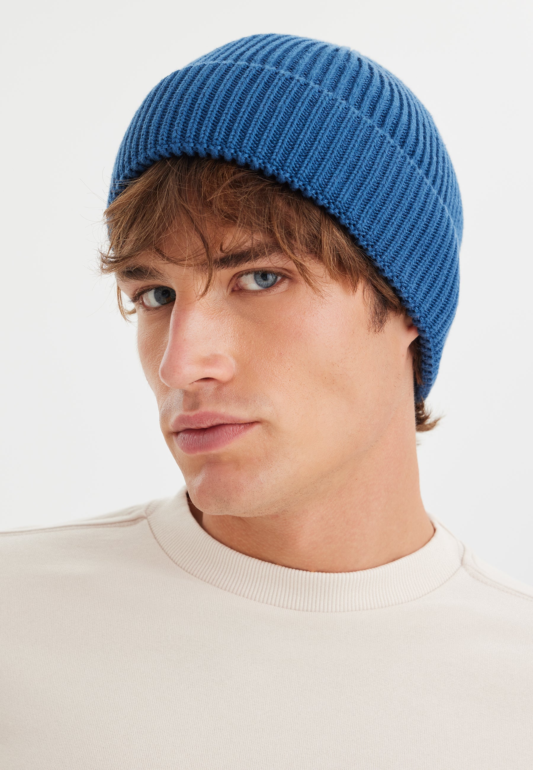 Mavi Örme Unisex Bere WMHENRY - Hat - Westmark London EU(TR) Store Organik Pamuklu Sürdürülebilir Moda