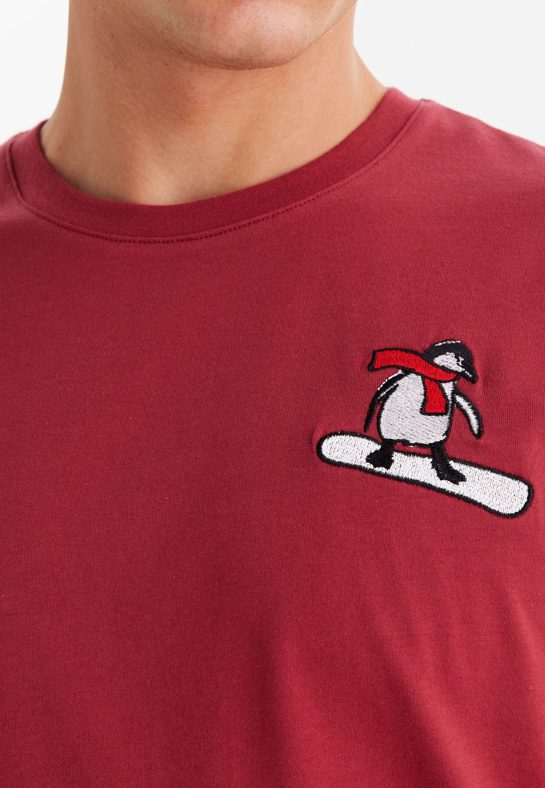 Kırmızı Baskılı Bisiklet Yaka Pamuklu Erkek T-Shirt WMCARTOON BOARD - T-Shirt - Westmark London EU(TR) Store Organik Pamuklu Sürdürülebilir Moda