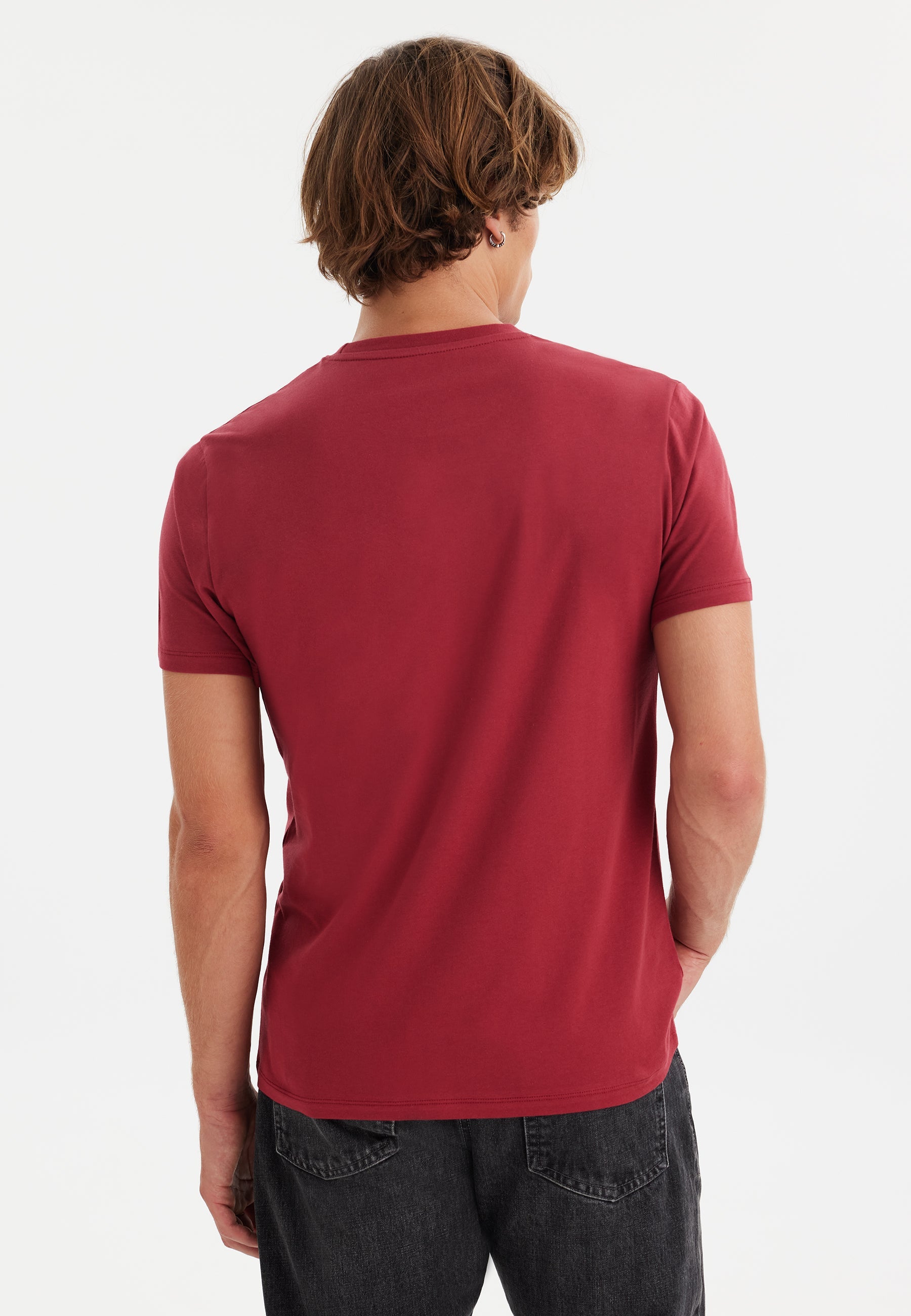 Kırmızı Baskılı Bisiklet Yaka Pamuklu Erkek T-Shirt WMCARTOON BOARD - T-Shirt - Westmark London EU(TR) Store Organik Pamuklu Sürdürülebilir Moda