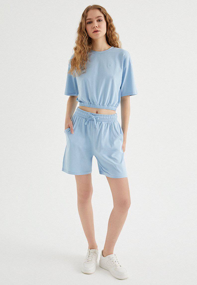 TOUCH CROP SET in Powder Blue - Set - Westmark London EU(TR) Store Organik Pamuklu Sürdürülebilir Moda