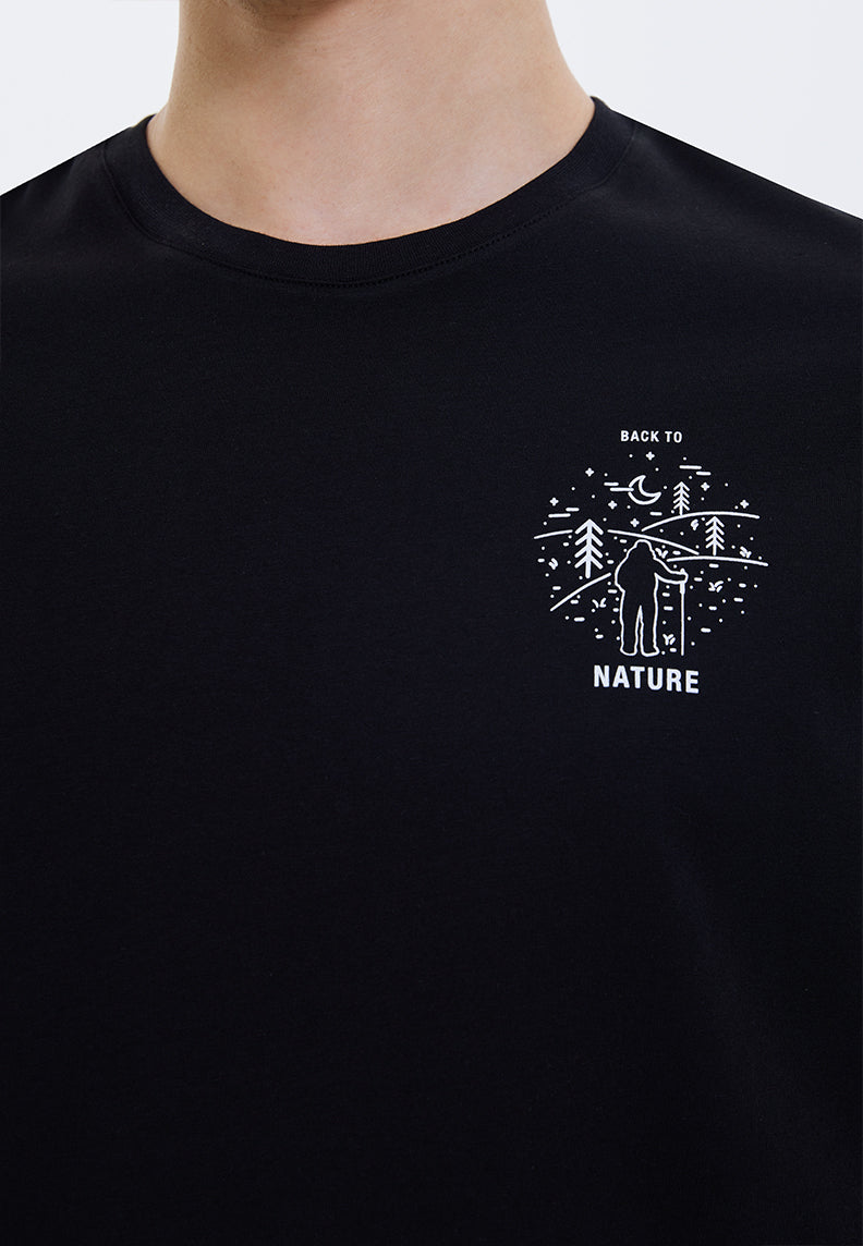 WMLINE NATURE TEE in Black- T-Shirt - Westmark London EU(TR) Store Organik Pamuklu Sürdürülebilir Moda