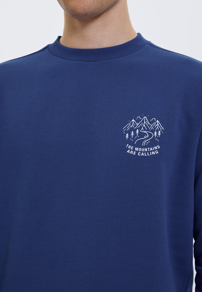 WMLINE CALL SWEAT in Blue Quartz - Sweatshirt - Westmark London EU(TR) Store Organik Pamuklu Sürdürülebilir Moda