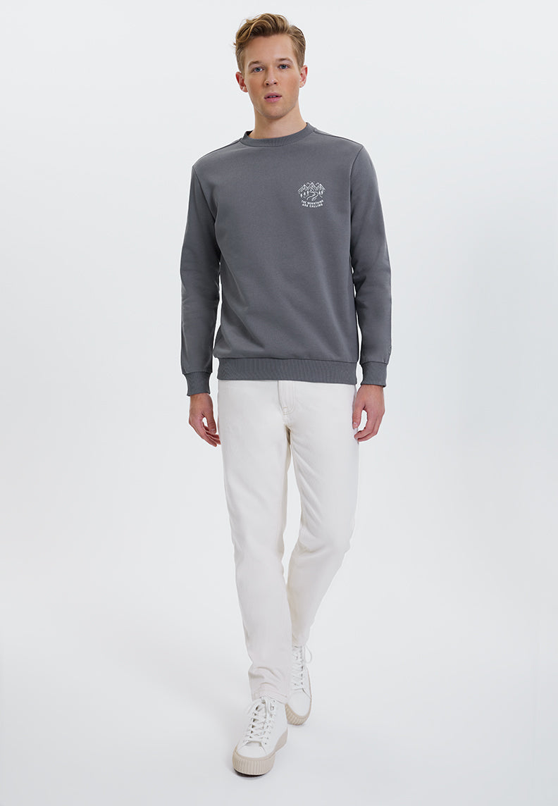 WMLINE CALL SWEAT in Quiet Shade - Sweatshirt - Westmark London EU(TR) Store Organik Pamuklu Sürdürülebilir Moda