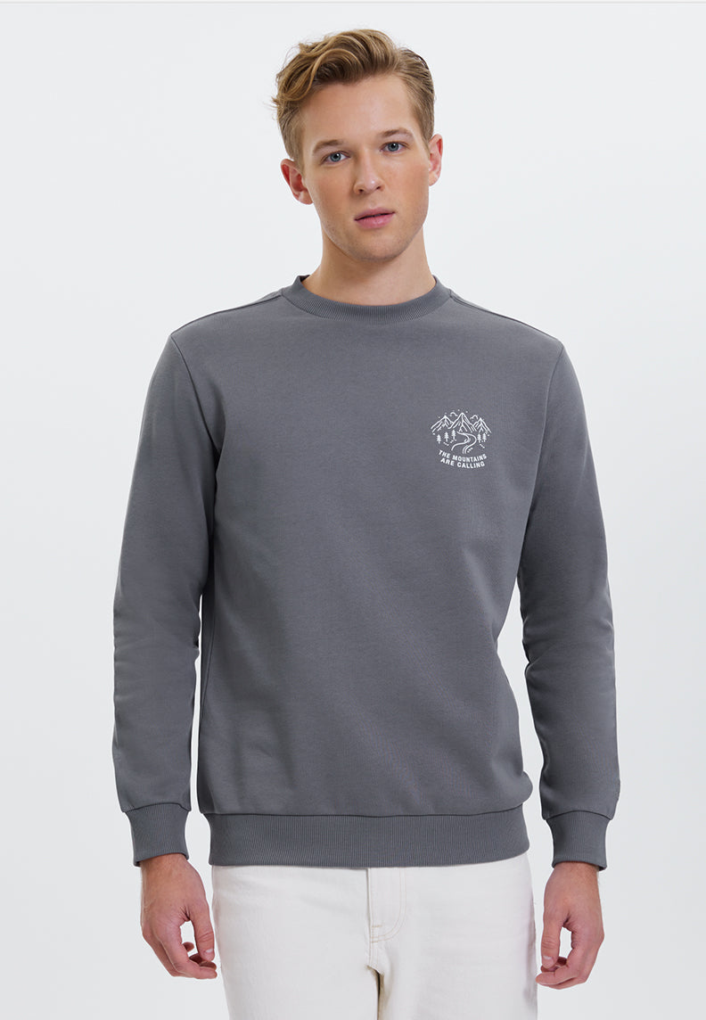 WMLINE CALL SWEAT in Quiet Shade - Sweatshirt - Westmark London EU(TR) Store Organik Pamuklu Sürdürülebilir Moda