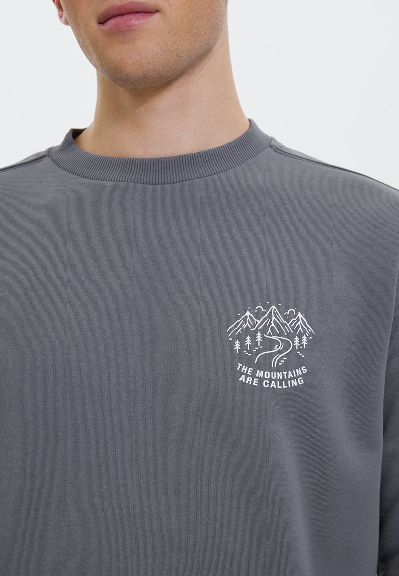 WMLINE CALL SWEAT in Quiet Shade - Sweatshirt - Westmark London EU(TR) Store Organik Pamuklu Sürdürülebilir Moda