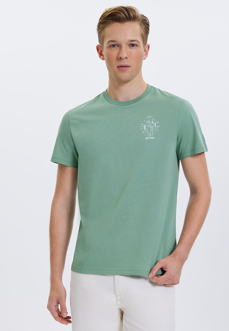 WMLINE NATURE TEE in Hedge Green - T-Shirt - Westmark London EU(TR) Store Organik Pamuklu Sürdürülebilir Moda
