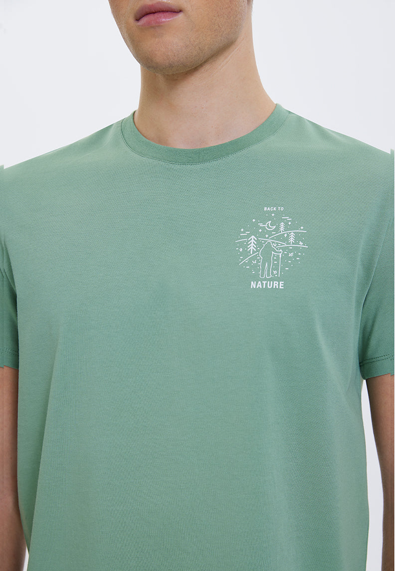 WMLINE NATURE TEE in Hedge Green - T-Shirt - Westmark London EU(TR) Store Organik Pamuklu Sürdürülebilir Moda