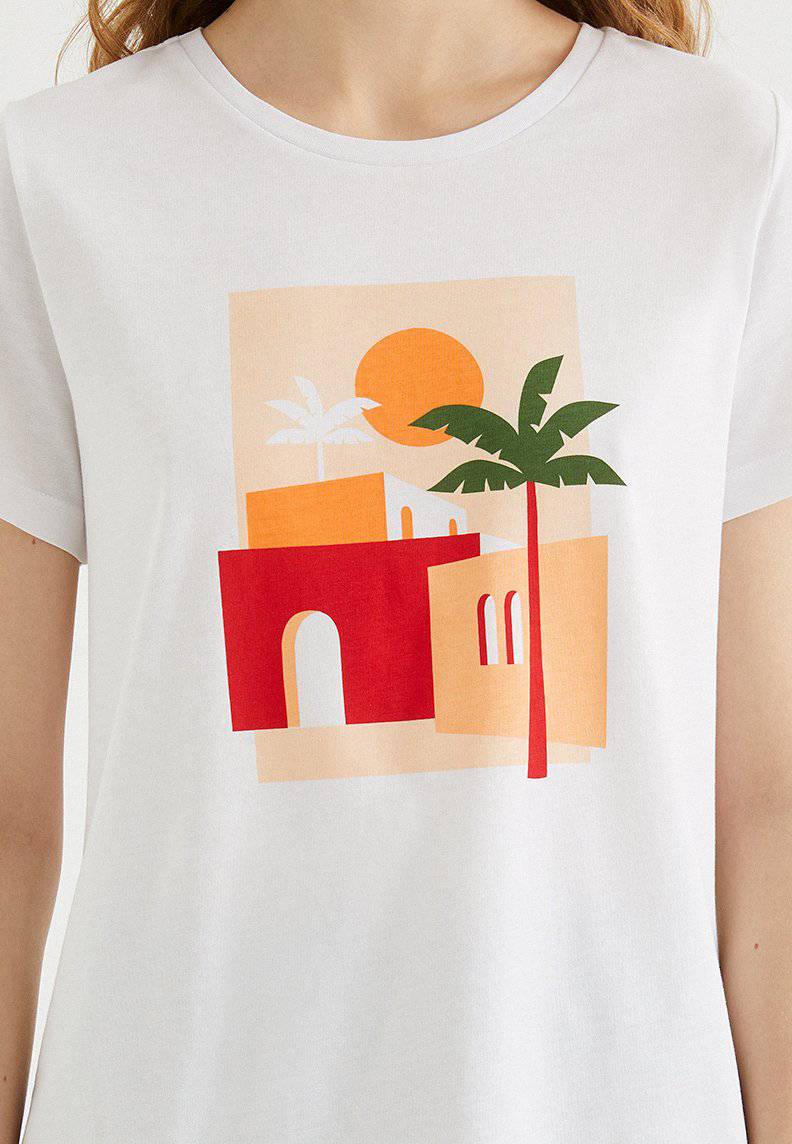 DESERT PALM TEE - T-Shirt - Westmark London EU(TR) Store Organik Pamuklu Sürdürülebilir Moda