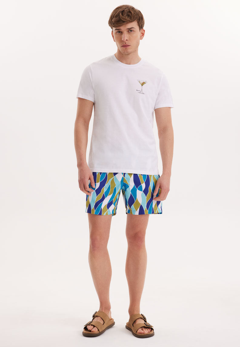 WMCOCKTAIL MARTINI TEE in White - T-Shirt - Westmark London EU(TR) Store Organik Pamuklu Sürdürülebilir Moda