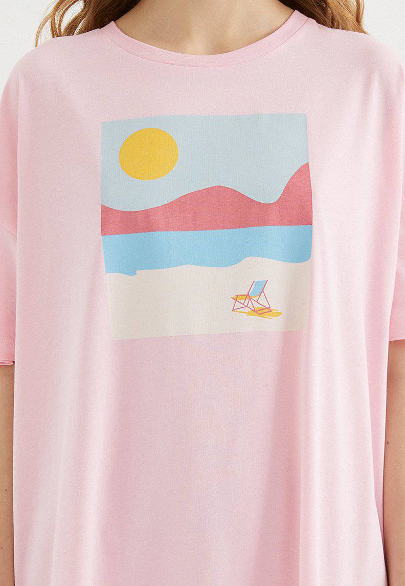 SUNBED LONG TEE - T-Shirt - Westmark London EU(TR) Store Organik Pamuklu Sürdürülebilir Moda