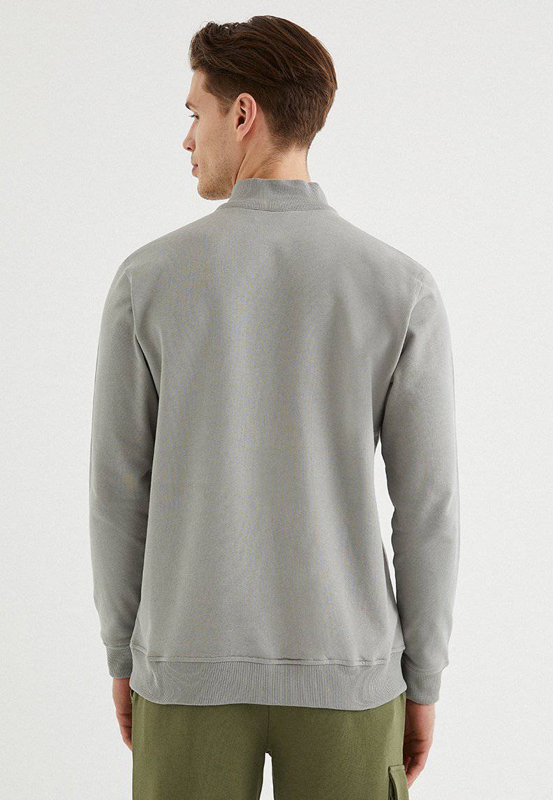 CORE HALF ZIP SWEAT in Griffin - Sweatshirt - Westmark London EU(TR) Store Organik Pamuklu Sürdürülebilir Moda