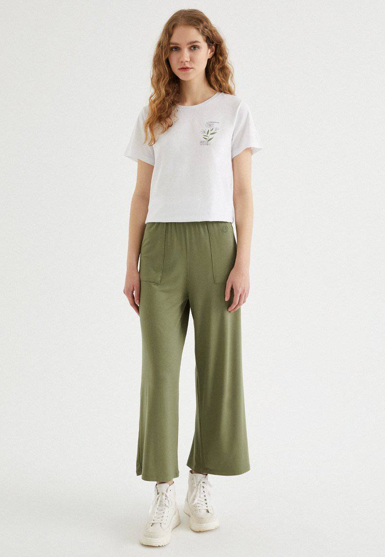 SOFT WIDE LEG JOGGER in Capulet Olive - Sweatpant - Westmark London EU(TR) Store Organik Pamuklu Sürdürülebilir Moda