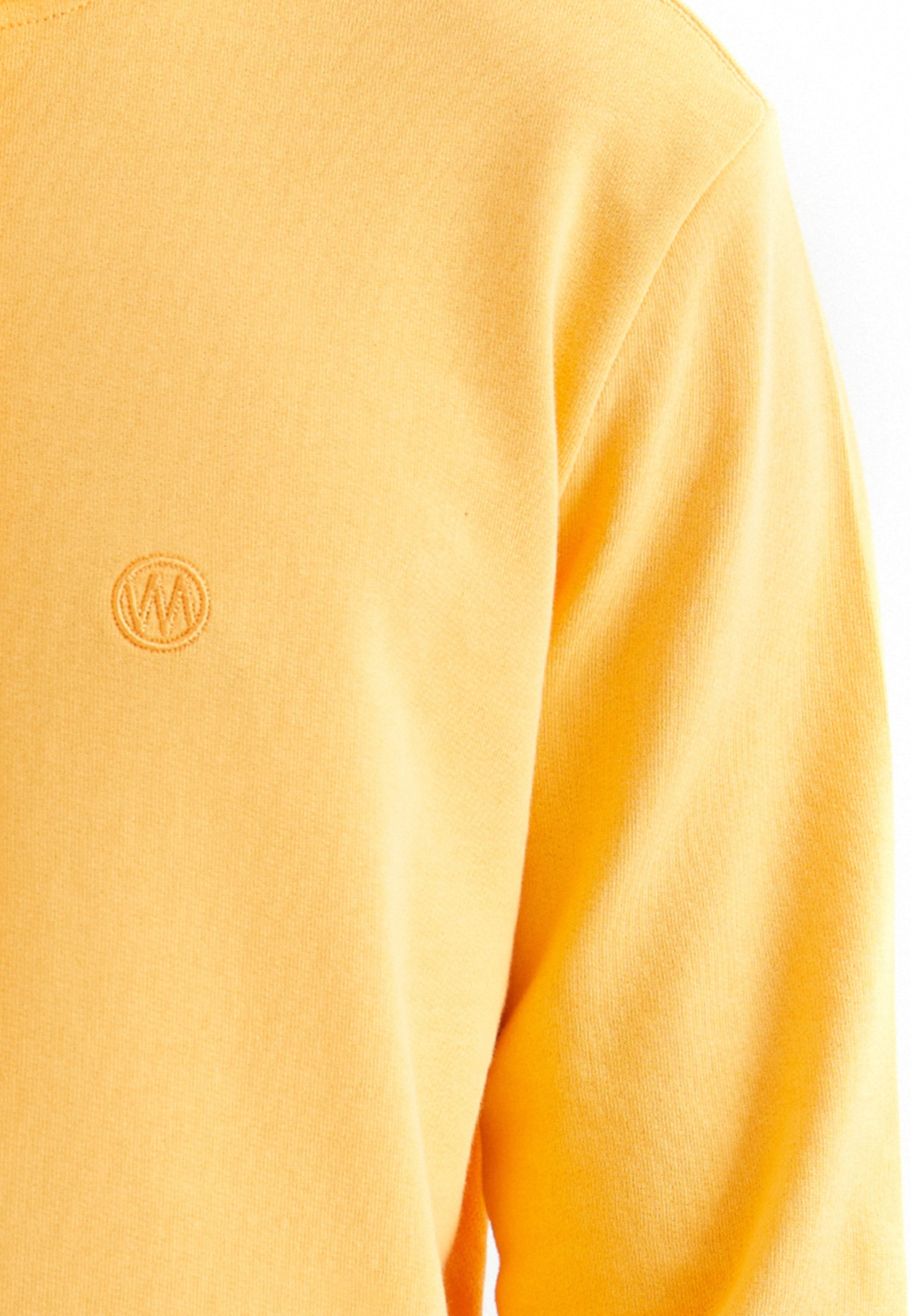 Koyu Sarı Bisiklet Yaka Basic Pamuklu Regular Fit Erkek Sweatshirt CORE - Sweatshirt - Westmark London EU(TR) Store Organik Pamuklu Sürdürülebilir Moda