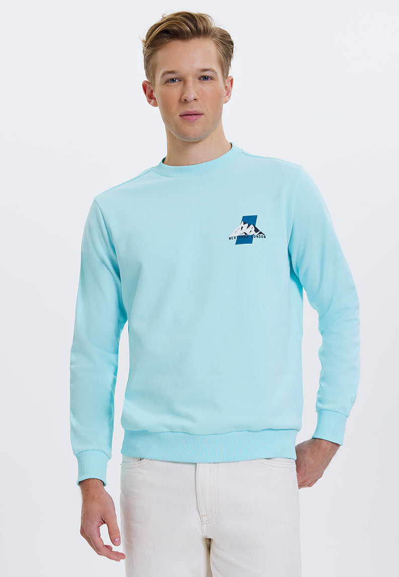 WMWINTER HILL SWEAT in Waterspout - Sweatshirt - Westmark London EU(TR) Store Organik Pamuklu Sürdürülebilir Moda