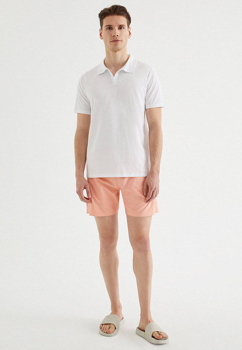 SOLID SWIM SHORTS in Coral Cloud - Swim Shorts - Westmark London EU(TR) Store Organik Pamuklu Sürdürülebilir Moda
