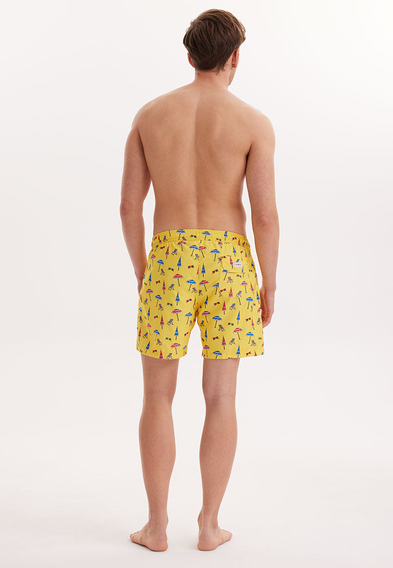 WMICON SUMMER SWIM SHORTS in Yellow AOP - Swim Shorts - Westmark London EU(TR) Store Organik Pamuklu Sürdürülebilir Moda