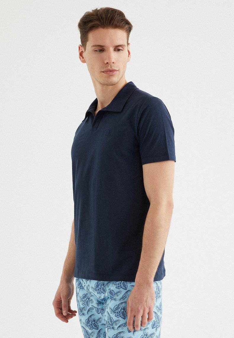 VITAL POLO in Total Eclipse - T-Shirt - Westmark London EU(TR) Store Organik Pamuklu Sürdürülebilir Moda