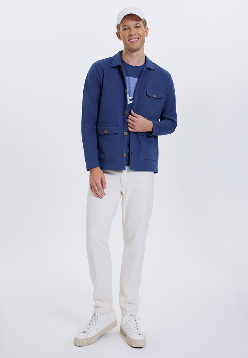 CORE OVERSHIRT in Blue Quartz - Overshirt - Westmark London EU(TR) Store Organik Pamuklu Sürdürülebilir Moda