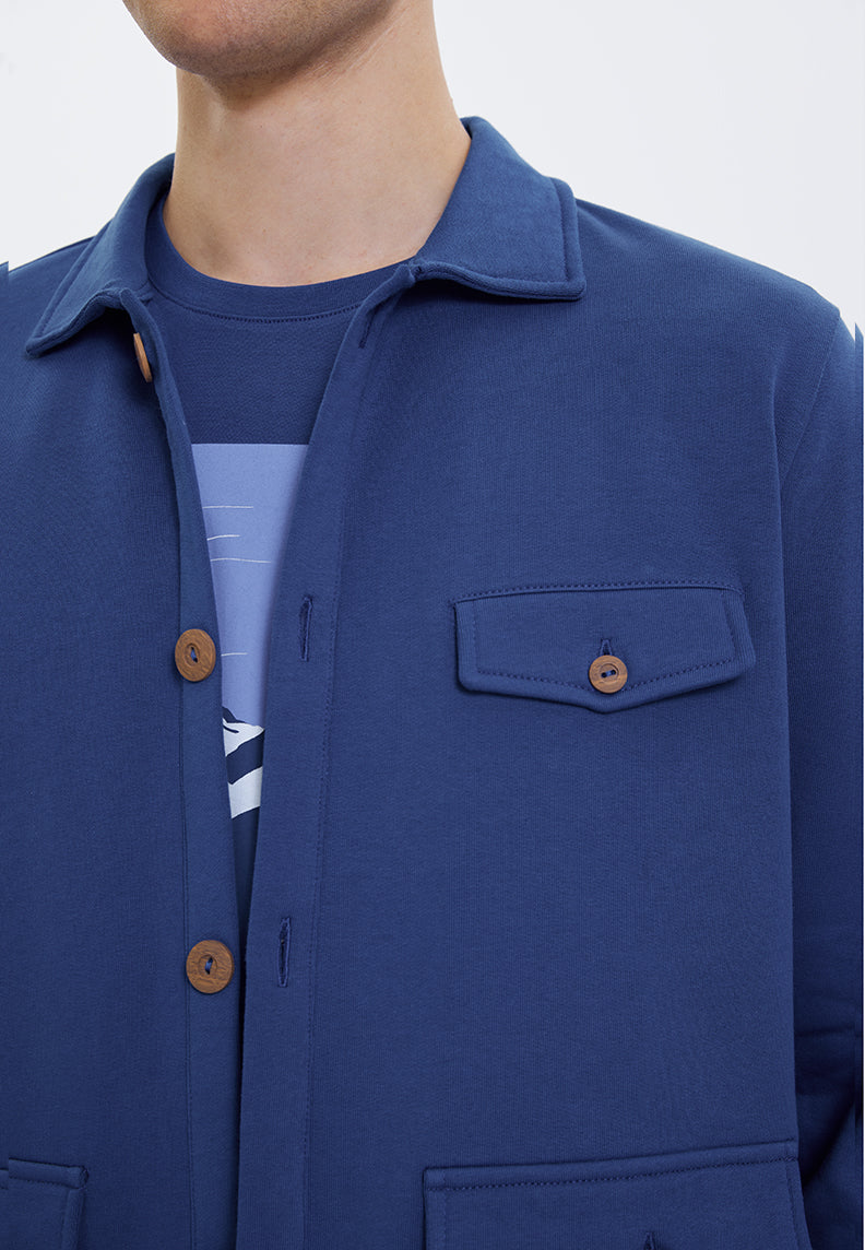 CORE OVERSHIRT in Blue Quartz - Overshirt - Westmark London EU(TR) Store Organik Pamuklu Sürdürülebilir Moda