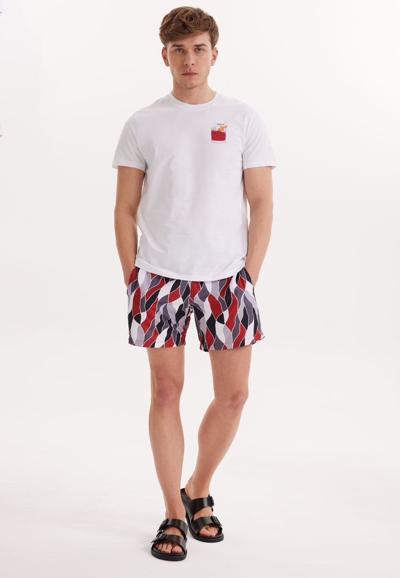 WMCOCKTAIL NEGRONI TEE in White - T-Shirt - Westmark London EU(TR) Store Organik Pamuklu Sürdürülebilir Moda