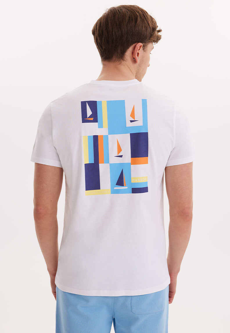 WMSAIL HARBOR TEE in White - T-Shirt - Westmark London EU(TR) Store Organik Pamuklu Sürdürülebilir Moda
