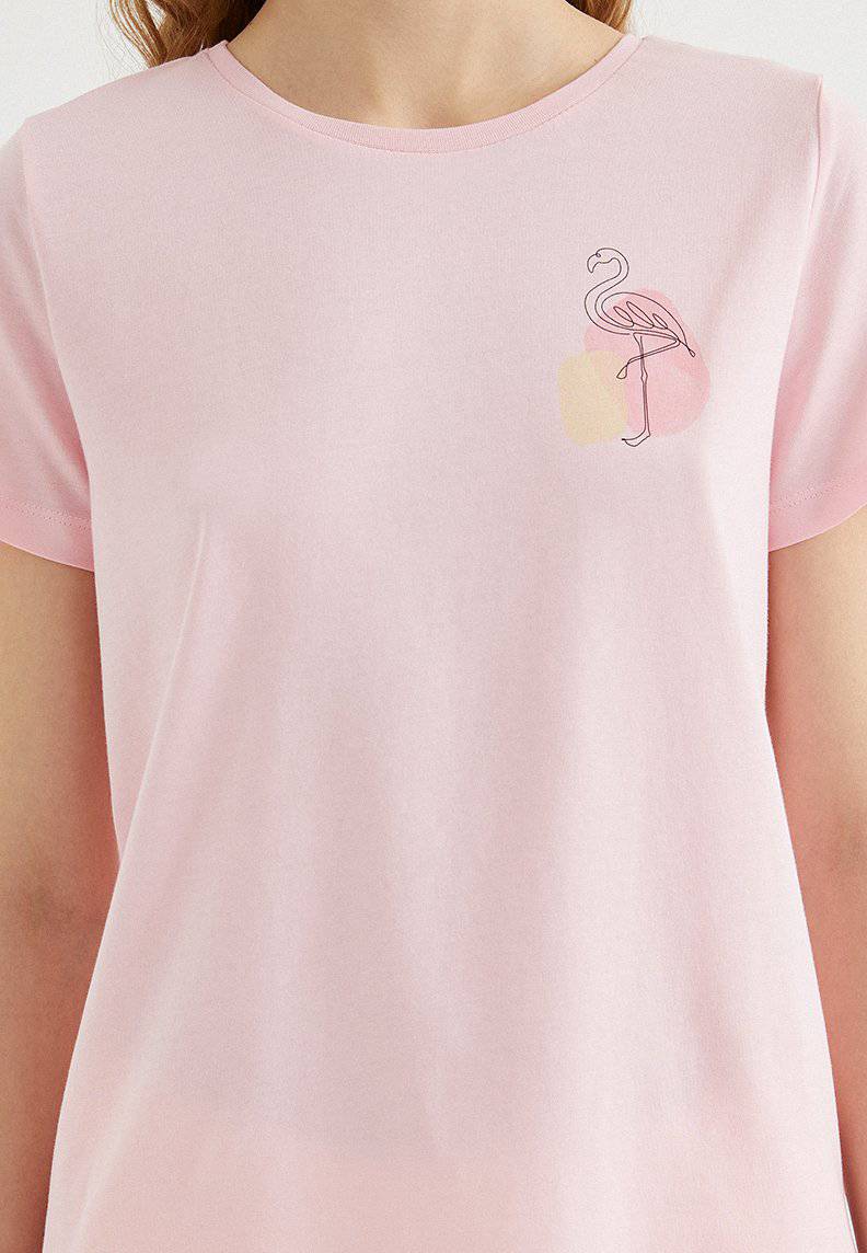 WATERCOLOUR FLAMINGO TEE - T-Shirt - Westmark London EU(TR) Store Organik Pamuklu Sürdürülebilir Moda