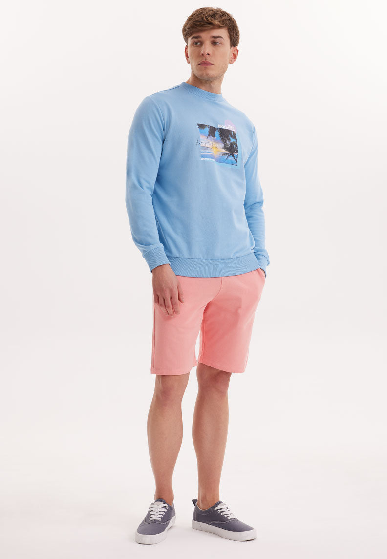 WMCOLLAGE FUN SWEAT in Blissful Blue - Sweatshirt - Westmark London EU(TR) Store Organik Pamuklu Sürdürülebilir Moda