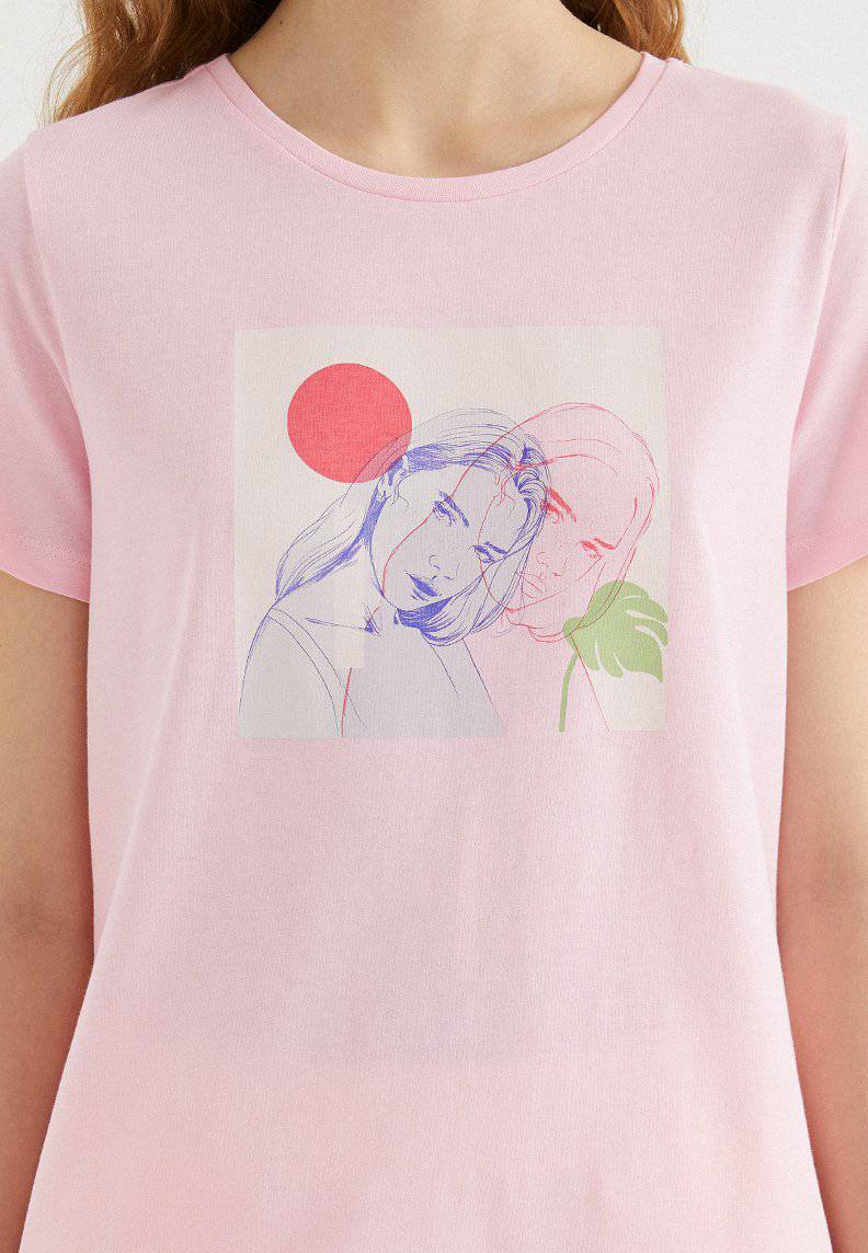 DUAL PORTRAIT TEE - T-Shirt - Westmark London EU(TR) Store Organik Pamuklu Sürdürülebilir Moda