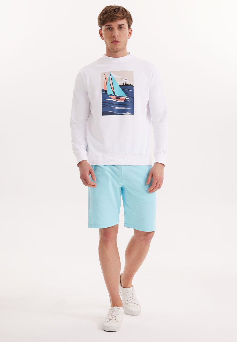 WMVIEW SAIL SWEAT in White - Sweatshirt - Westmark London EU(TR) Store Organik Pamuklu Sürdürülebilir Moda