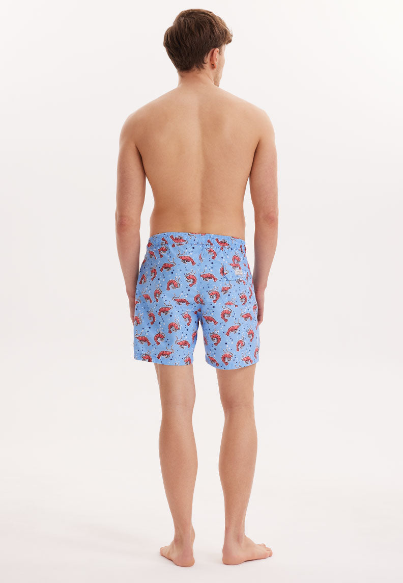WMANIMAL PRAWN SWIM SHORTS in Lila AOP - Swim Shorts - Westmark London EU(TR) Store Organik Pamuklu Sürdürülebilir Moda
