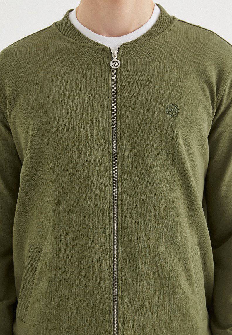 CORE BOMBER JACKET in Capulet Olive - Sweatshirt - Westmark London EU(TR) Store Organik Pamuklu Sürdürülebilir Moda