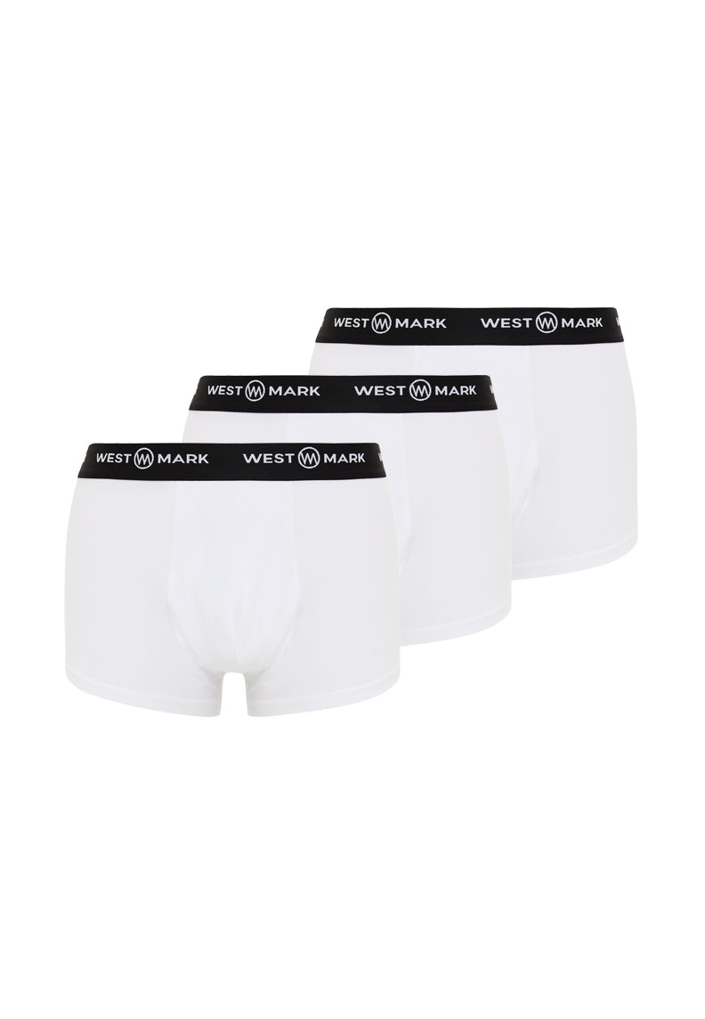 SOLID WHITE TRUNK 3-PACK - Underwear - Westmark London EU(TR) Store Organik Pamuklu Sürdürülebilir Moda