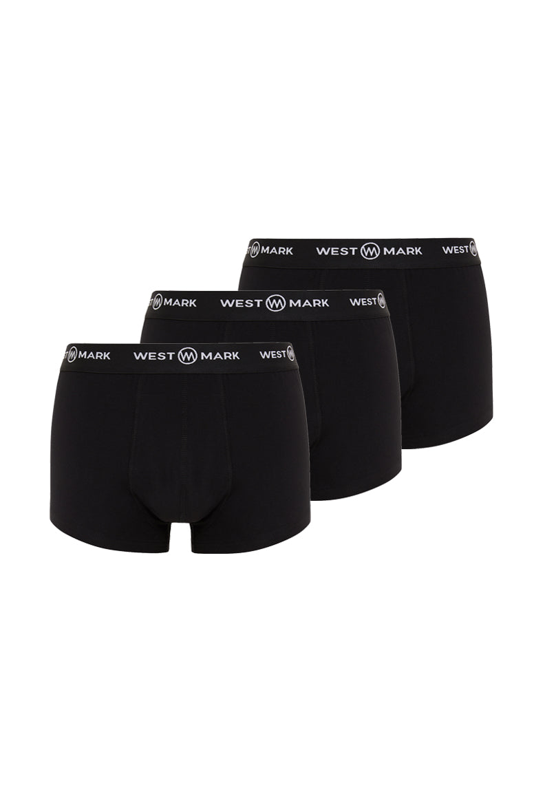 SOLID BLACK TRUNK 3-PACK - Underwear - Westmark London EU(TR) Store Organik Pamuklu Sürdürülebilir Moda