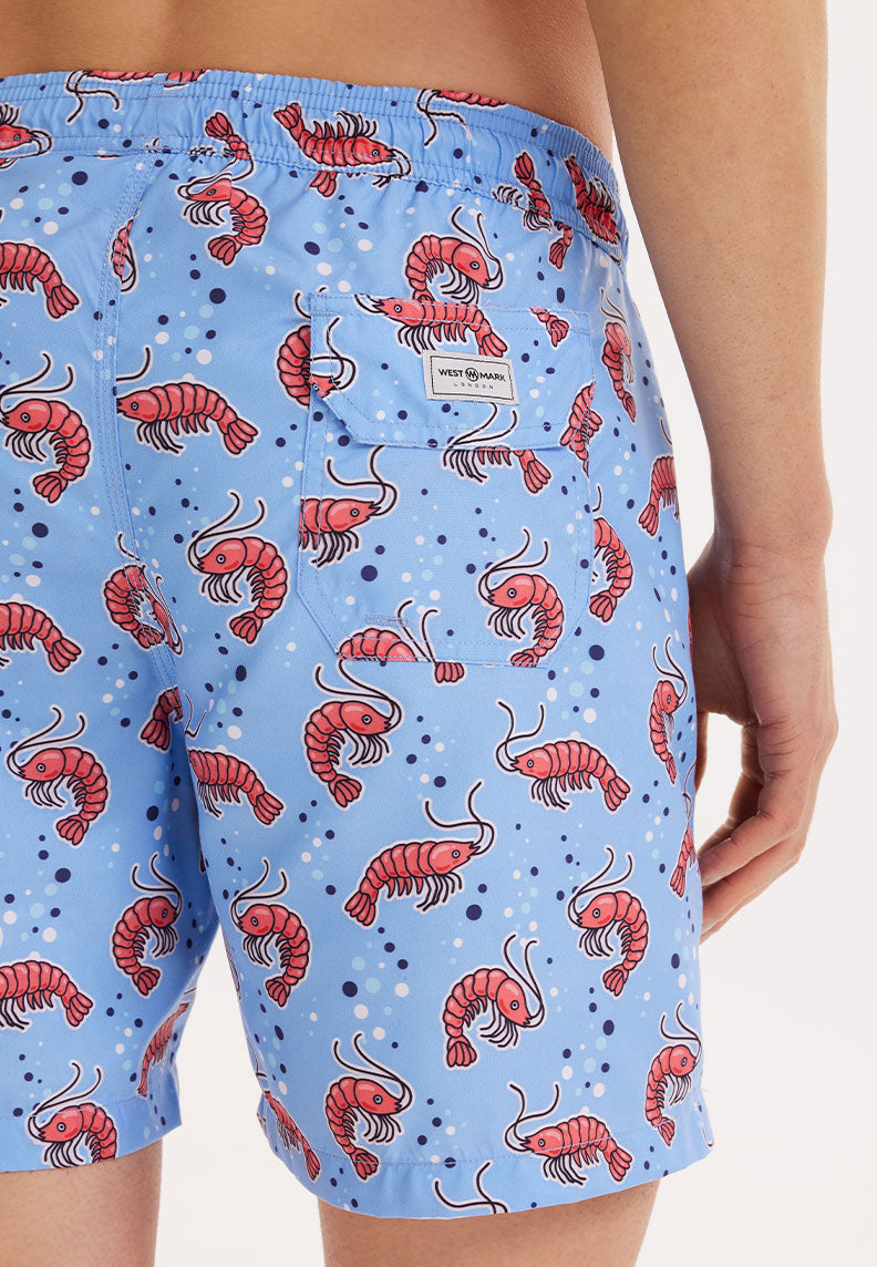 WMANIMAL PRAWN SWIM SHORTS in Lila AOP - Swim Shorts - Westmark London EU(TR) Store Organik Pamuklu Sürdürülebilir Moda